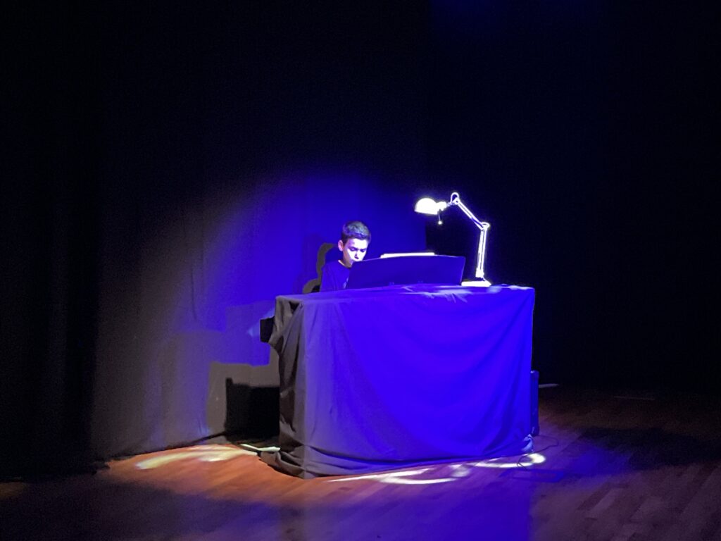 boy at a desk